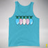 Transgender Pride Flag Christmas Lights Premium Tank Top - Aqua Triblend